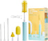 Electric Bottle Brush Cleaner, Electric Baby Bottle Brush Set with Nipple & Straw Brush, 2 Modes & 360° Rotation...