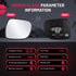 BDFHYK Passenger Right Side Heated Mirror Glass Compatible with Lexus 2004-2006 RX330, 2007-2009 RX350, 2006-2009 RX400h Side View Exterior Mirror...