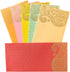 Jhintemetic® - Pack of 25 Matellic 5 Colours of 5 Each Randomly Picked Colourful Designer Shagun Lifafa/Money Gift Envelope with Golden Ambi for G...