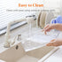 Lifewit Silverware Drawer Organizer, 5.75" x 11.65" Clear Utensil Tray for Kitchen Drawer, Stackable Plastic Flatware and Cutlery Storage Box Divi...