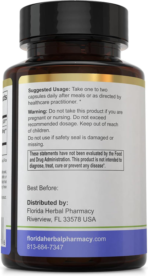 Florida Herbal Pharmacy, Lactobacillus Reuteri (Probiotic) Capsules 20 Billion CFU (120 Capsules)...