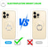 Phone Ring Holder - JCHIEN Transparent Universal Finger Grip Kickstand Cell Phone Ring Stand Holder Compatible with iPhone Samsung Smartphones 2 P...