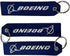 Boeing Keychain | Luggage Tag | airline Logo - Blue (Boeing ) pack 3...