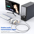 MOSWAG USB to 3.5mm, USB to Audio Jack Adapter with Microphone, USB Male to 3.5mm Male AUX Stereo Audio Converter, Nylon Braided Headphone Jack to...