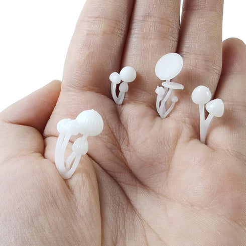 RONYOUNG 21PCS Plastic Handmade Mini Mushrooms, Resin Jewelry Making Supplies, DIY Craft Resin Filling Micro Landscape Small Mushroom...