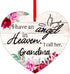 SICOHOME Memorial Christmas Ornament, I Have an Angel in Heaven, 2.7" x 3" Sympathy Gift for Loss of Grandma, In Loving Memory of Grandma...