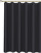 Biscaynebay Fabric Narrow Shower Stall Curtain Liners 40" Width by 72" Length, Black Water Resistant Bathroom Curtains, Rust Resistant Grommets (7...