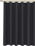 Biscaynebay Fabric Narrow Shower Stall Curtain Liners 40" Width by 72" Length, Black Water Resistant Bathroom Curtains, Rust Resistant Grommets (7...