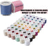 56 Spools Sewing Thread Kit for Hand Sewing and Machine Sewing Use, Colorful Polyester Thread Set 100 Yards Per Spool, 5600 Yards Total...