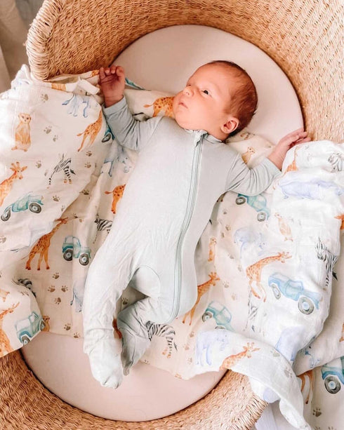immispace - Ultra Soft Swaddle Blanket | Muslin Blankets for Girls & Boys | Newborns & Infants Gifts | 30% Organic Cotton + 70% Rayon | Large 47" ...