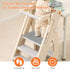 Baby Silicone Mat for Studying Platform,Standing High Chair Mats for Kids,Boys and Girls Kitchen Stool Non-Slip Pad,Keep Safe,Easy to Clean,Foldab...