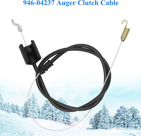 946-04237 Auger Clutch Cable for MTD Craftsman Troy-Bilt Yard Man Yard Machines Husky Snowblower 746-04237 Clutch Cable...