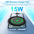 15W Wireless Charger, Qi Charging Pad Compatible with Samsung S23 S22 S21 S20(5G) S10, Z Fold Z Flip, Note 20 10, Google Pixel 7 6 5 4 3 Pro XL, i...