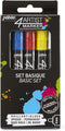 Pebeo 4Artist Marker, Oil Paint Markers, Basic Set of 5 x 4 mm...