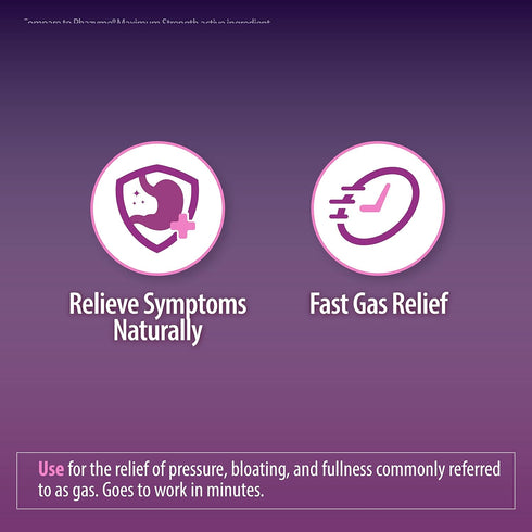 HealthA2Z® Gas Relief Simethicone 250mg | Maximum Strength | Fast Gas Relief | Relieve Symptoms Naturally (200 Softgels (Pack of 1))...
