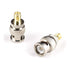 Gold SMA Female to BNC Male Adapter - 4 Pack Coupler - Male to Female Coaxial (RF) Connector, Compatible with RF, SDI, HD-SDI, CCTGV, Camera...