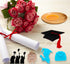 2 Pack Graduation 2024 Silicone Molds, Graduation Grad Cap Diploma Book Fondant Silicone Mold Congrats Cupcake Toppers Baking Mold for 2024 Gradua...