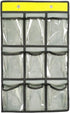 NIMES Hanging Closet Underwear Sock Jewelry Storage Over The Door Classroom Cell Phone Calculator Organizer Clear Pockets (GREY-12 & 9 POCKETS PAC...