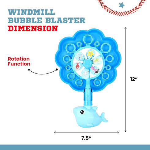 Botabee Cartoon Wind Bubble Wand - Foam Bubble Stick for Kids Party - Unique Spinner Bubble Maker - Indoor and Outdoor Bubble Blaster Fun - Though...