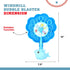 Botabee Cartoon Wind Bubble Wand - Foam Bubble Stick for Kids Party - Unique Spinner Bubble Maker - Indoor and Outdoor Bubble Blaster Fun - Though...