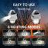 300LM LED Camping Lantern Rechargeable,2400mAh Power Bank?USB Cable?6 Light Modes Included with Two Light Source Modes, Lantern Flashlight for Hur...
