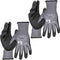 Klein Tools 60590 Work Gloves, Knit Dipped Cut Resistant ANSI A4 Nitrile Coated Gloves, HPPE Fabric, Touchscreen Capable, X-Large, 2-Pair...