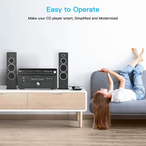 esinkin Bluetooth Receiver Wireless, NFC-Enabled Audio Adapter 4.0 for HD Home Stereo Music Streaming Sound System for 3.5mm (AUX and RCA)...