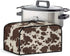 Brown Cow Print Durable Slow Cooker Cover Dustproof Wear-Resisting Slow Cooker Dust Cover Fit Most 6-8 Quart Oval Slow Cooker for Kitchen Dining T...