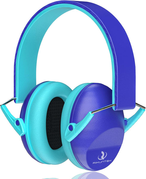 RIIKUNTEK Kids Ear Protection Safety Ear Muffs, Hearing Protectors Noise Cancelling for Children, Adjustable Noise Reduction Earmuffs for Sports E...