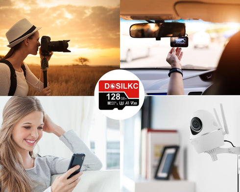 128GB SD High Speed Memory Card, U3 C10 A1 V30 TF Card Full HD Video Recording for Smartphone Tablet Camera Drone (128, GB)...