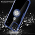 Designed for iPhone 11 Pro Max Case 6.5 inch, Carbon Fiber Design Clear Crystal Anti-Scratch Case with 360 Degree Rotation Ring Kickstand for Appl...