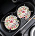 Car Coasters for Women 2 Pack Mother's Day, Auto Small 2.56" Auto Ceramic Coasters for Cup Holders, Absorb Spills to Keep Cupholders Clean, Easy R...