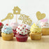 Zonon 55 Piece Home Sweet Home New House Welcome Party Cupcake Topper - Gold Glitter, Housewarming...