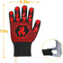 Oven Gloves Grill Gloves, 1472? Heat Proof Non-Slip Grill Oven Gloves with Fingers, Men & Women BBQ Accessories for Cooking, Barbecuing, Baking, K...