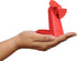 O2COOL Personal Battery Pocket and Table Desk Fan - Carabiner Clip - Flip Down Stand - Quiet - Foam Blades - Red...