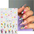 JMEOWIO 10 Sheets Flower French Tip Nail Art Stickers Decals Self-Adhesive Pegatinas Uñas Spring Summer Floral Line Nail Supplies Nail Art Design ...