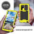 Samsung Galaxy S22 Ultra 5G 2022 Rugged case with Screen Protector Stand Camera Slide Cover for Samsung S22 Ultra Metal Military Sturdy Armour Sho...