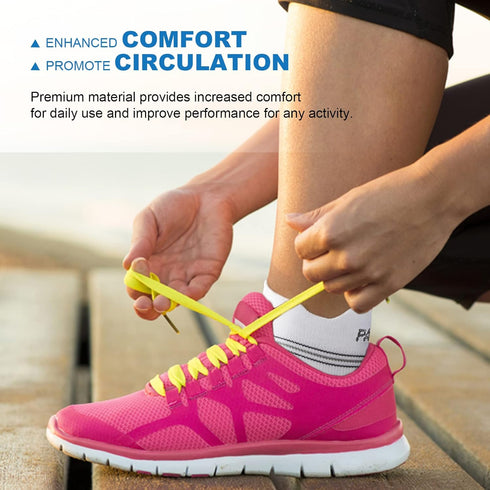 PAPLUS Ankle Brace Compression Socks (6 Pairs) for Men and Women. Plantar Fasciitis Socks with Foot Arch Support for Pain Relief...
