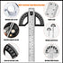 Protractor Angle Finder Carpenter Square Adjustable Aluminum Protractor Square and Angle Gauge for Carpenters & Woodworking Hobbyists with 0-180 D...