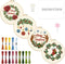 INFUNLY 4 Sets Christmas Embroidery Kits Cross Stitch Kits for Beginners with Instructions Embroidery Starter Kit for Adults 11.8x11.8in Elks Embr...