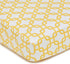 American Baby Company 100% Natural Cotton Percale Fitted Crib Sheet for Standard Crib and Toddler Mattresses, Golden Yellow Twill Gotcha, Soft Bre...