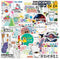 50 Pcs Student Science Experiments Stickers| Physics Chemistry Biology Laboratory Experiments Waterproof Vinyl Stickers for Water Bottles Laptop L...