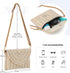 SUKUTU Women Straw Clutch Bag Summer Beach Handwoven Envelope Wallet Crossbody Handbags...