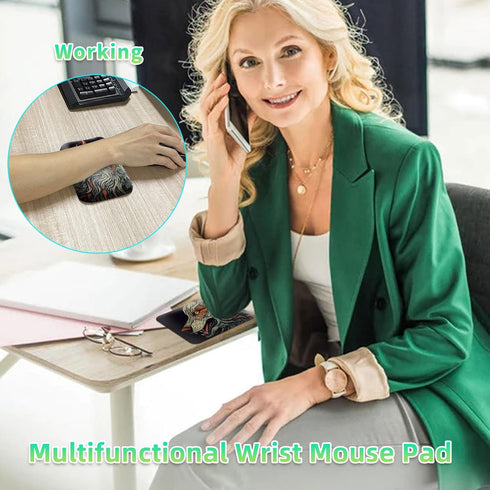 3-in-1 Large Mouse Pad Gaming Set with Stitched Edge Desk Pad Mat(31.4 x 11.8 inch) +Wrist Rest Pad +Coaster,Memory Foam Gel Wrist Rest for Desk W...