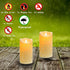 Waterproof Flameless Candle with Remote Control Timer Outdoor LED Pillar Candles Height 6'' Diameter 3.15 '' Candle Set of 2...