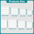 8 Pcs Check Stencil Buffalo Pattern Stencils Reusable Checkerboard Stencils for Painting Wood Wall Tile Canvas Paper Fabric...