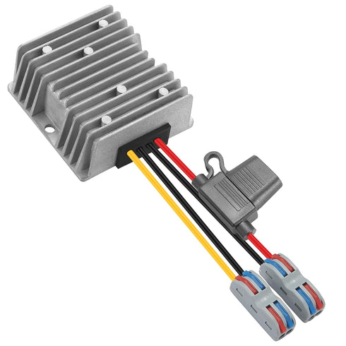 DC/DC 10-22V to 24V Voltage Converter with Fuse 24V15A 360W MAX Power Transformer Waterproof Boost Module for Automotive, LED Lights, Construction...