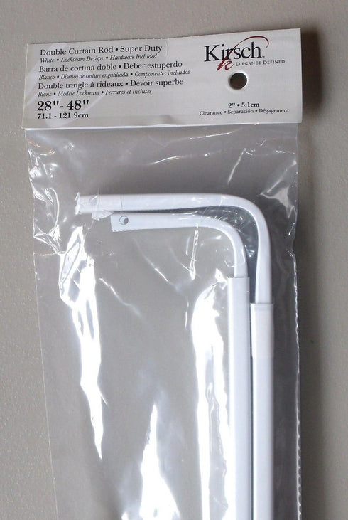 Kirsch 6223 Double Curtain Rods 28" - 48"...