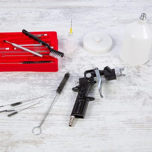 CANOPUS Professional Spray Gun Cleaning Kit, 23 Piece Complete Maintenance Set for Cleaning HVLP Spray Guns, Paint Guns, Air Tools, Airbrush, Stor...
