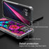 REVVL 6X Pro 5G/REVVL 6 Pro 5G Case,Blue Butterfly Flowers Rose Drop Protection Shockproof Case TPU Full Body Protective Scratch-Resistant Cover f...